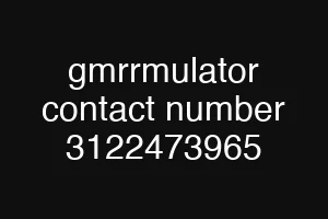 gmrrmulator contact number 3122473965